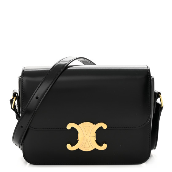 Shiny Calfskin Teen Triomphe Black | FASHIONPHILE (US)