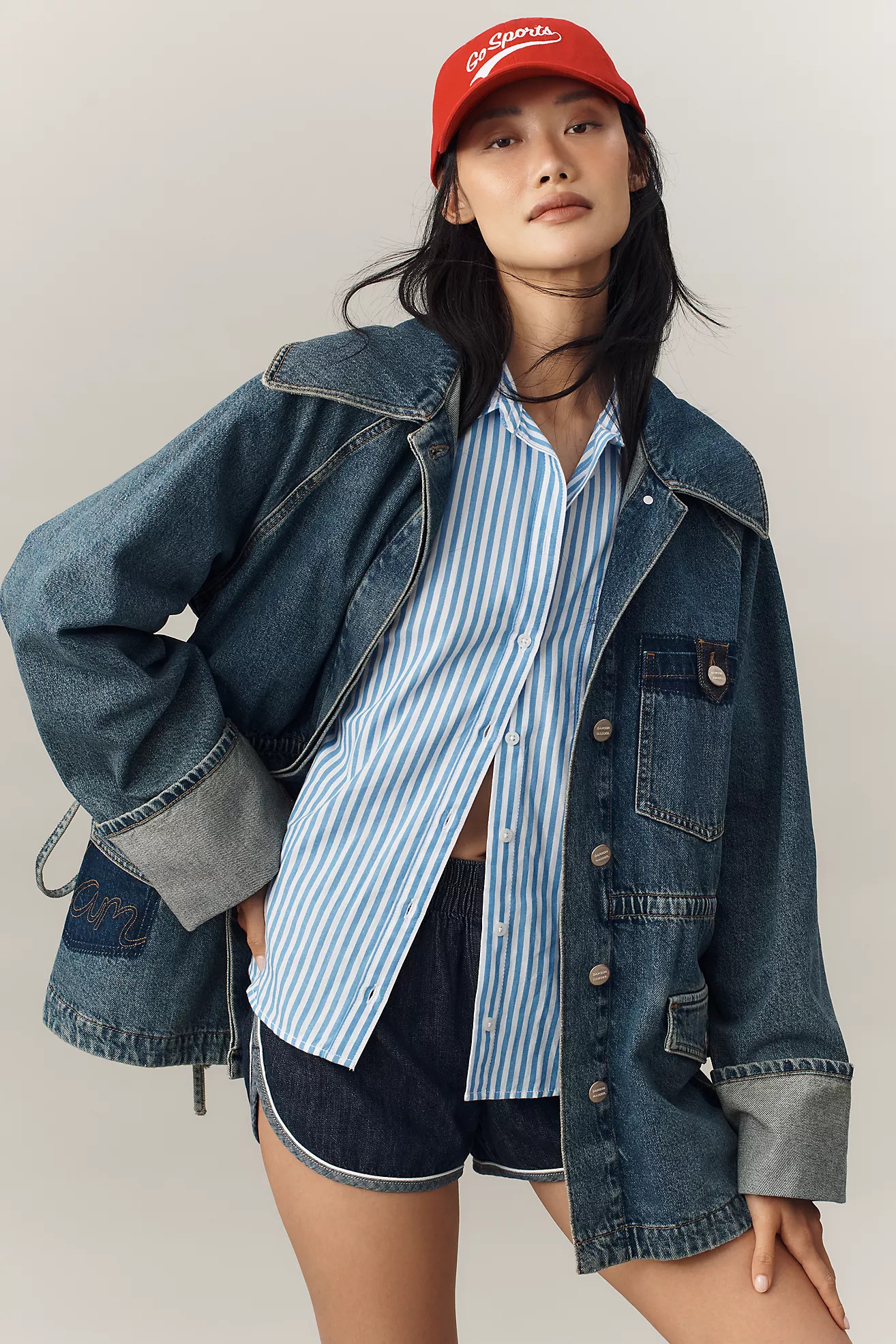 Damson Madder Emilie Workwear Denim Jacket | Anthropologie (US)