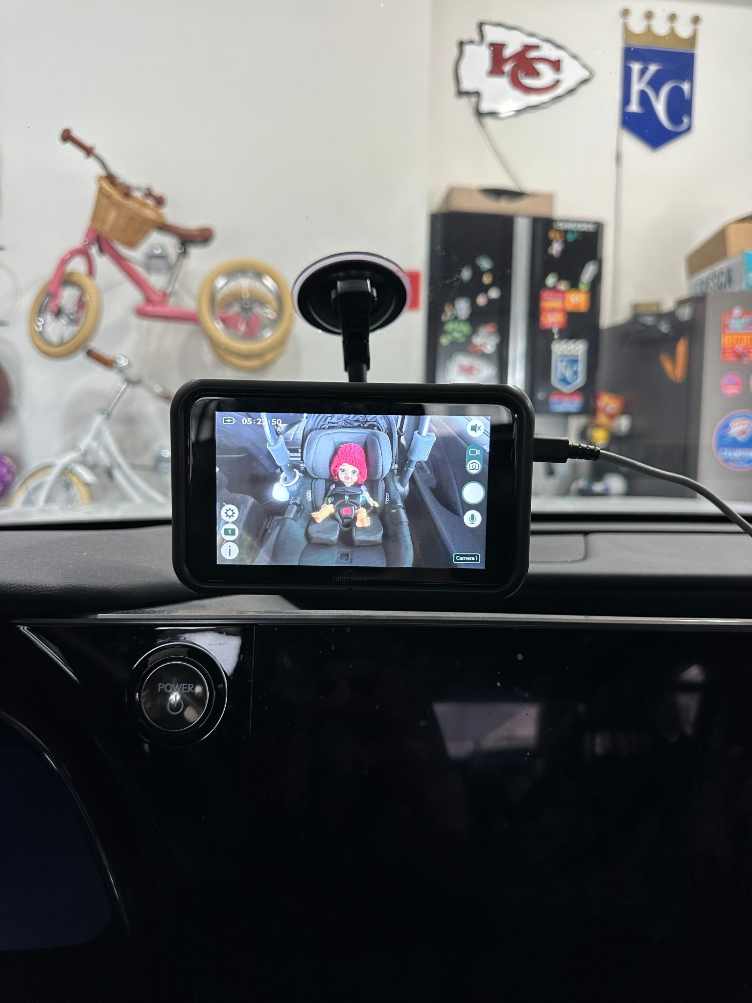 My car baby monitor!