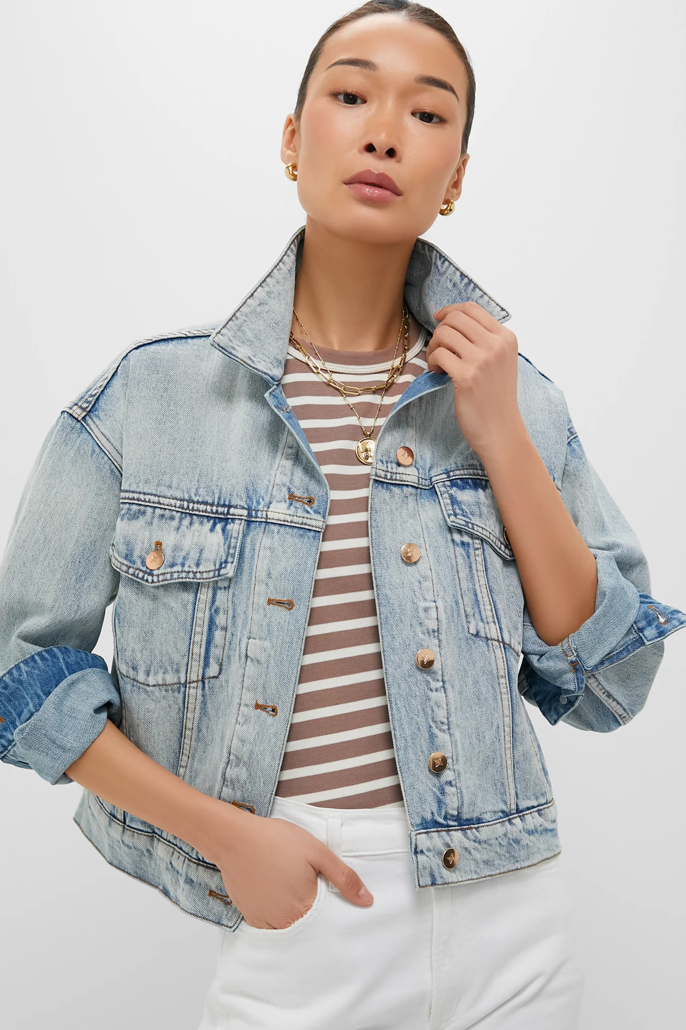 Acid Wash Denim Archie Jacket | Tuckernuck (US)