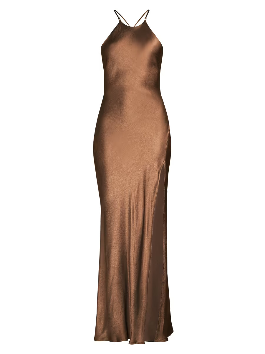 Bec & Bridge Annika Satin Maxi Dress | Saks Fifth Avenue