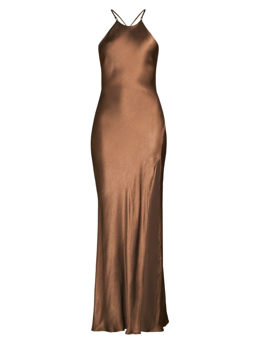 Bec & Bridge Annika Satin Maxi Dress | Saks Fifth Avenue