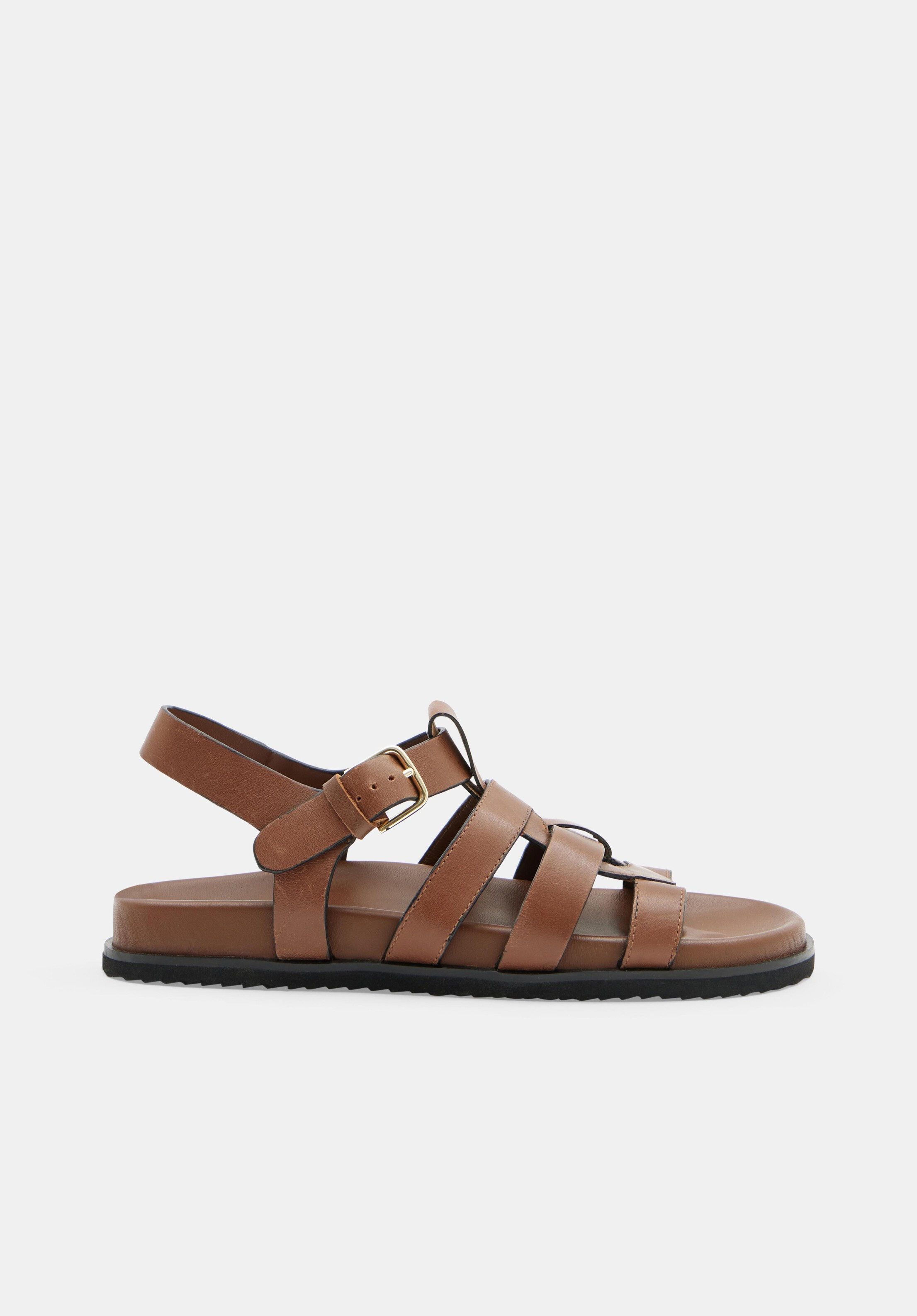 Rose Leather Cage Sandals | Hush UK