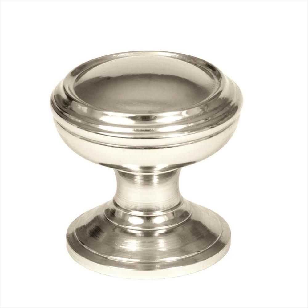 Revitalize 1-1/4 in (32 mm) Diameter Polished Nickel Cabinet Knob | The Home Depot