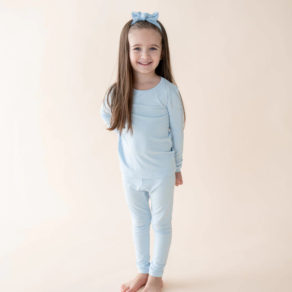 Long Sleeve Pajamas in Breeze | Kyte Baby