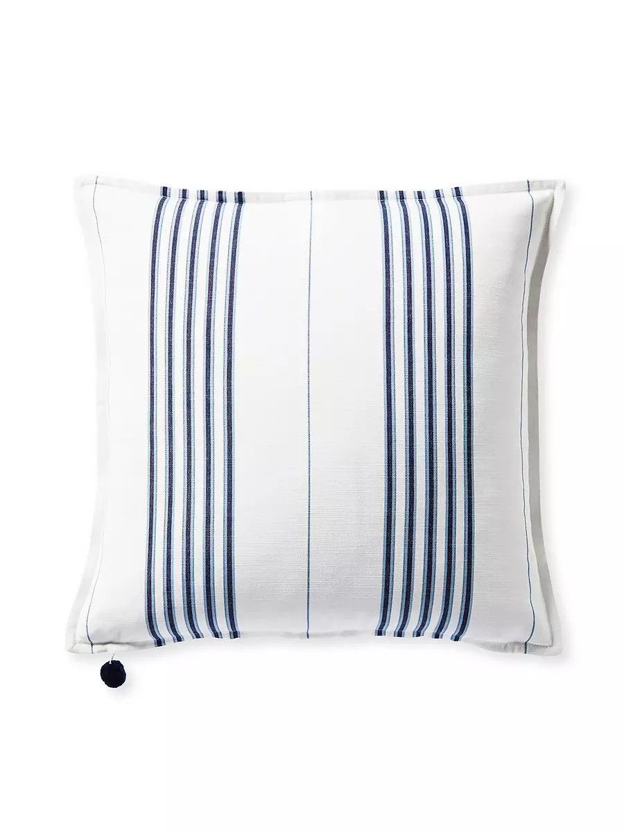 Perennials Lake Stripe Pillow Cover | Serena and Lily