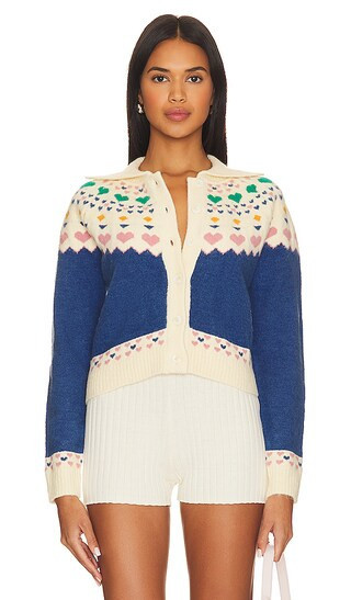 Callahan Lara Cardigan in Blue. - size S (also in XL, XS) | Revolve Clothing (Global)