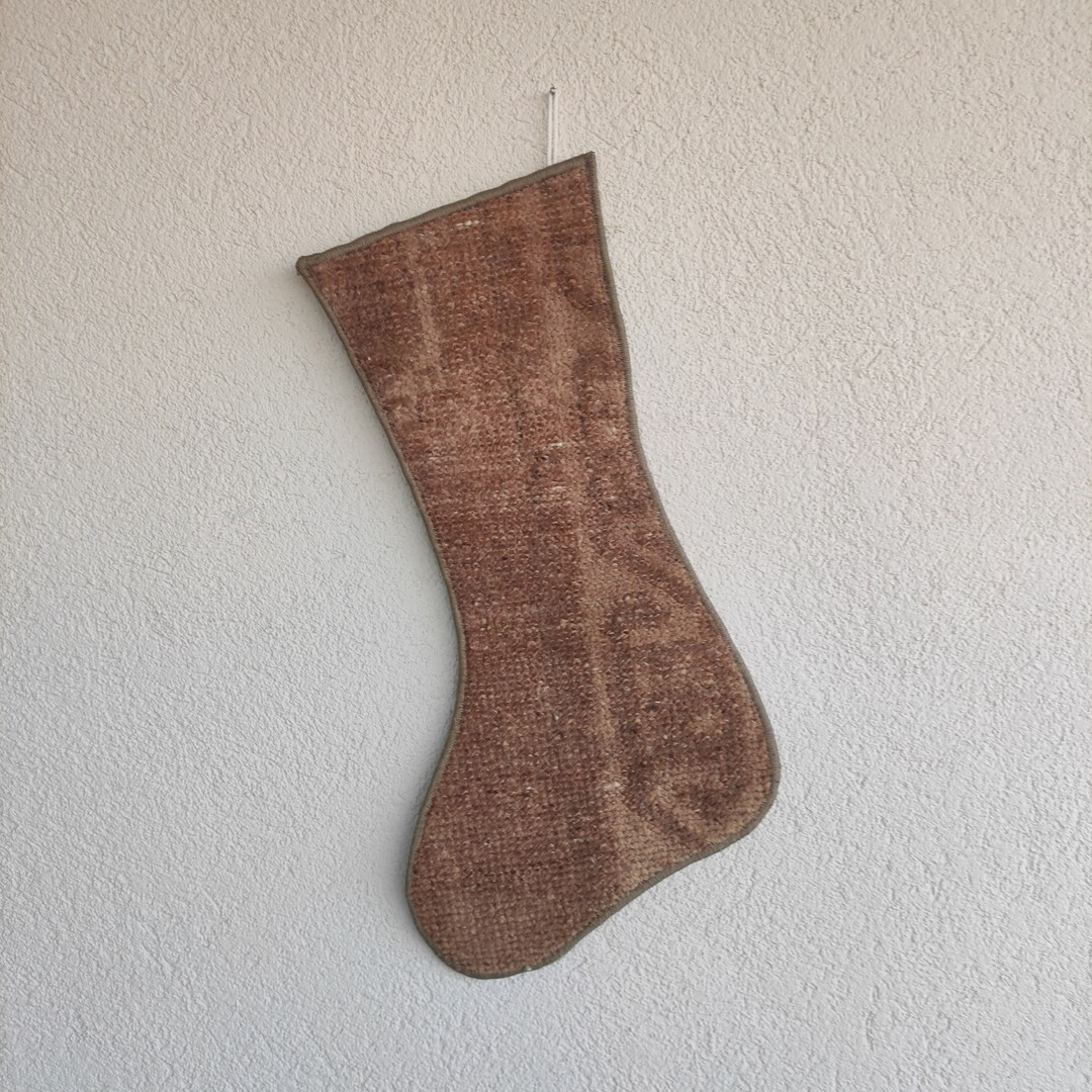 Neutral Moody Christmas Rug Stocking , Turkish Santa Claus , Santa Socks , Christmas Gift, Firepl... | Etsy (US)