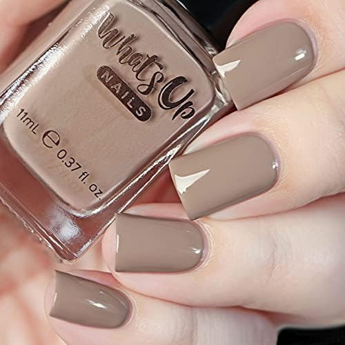 Whats Up Nails - Joshua Tree Nail Polish Nude Light Brown Creme Lacquer Varnish Made in USA 12 Fr... | Amazon (US)
