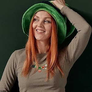 Madison Tyler St.Patrick’s Day Charm Necklace for Women | Green Shamrocks Clover Bead Lucky Lep... | Amazon (US)