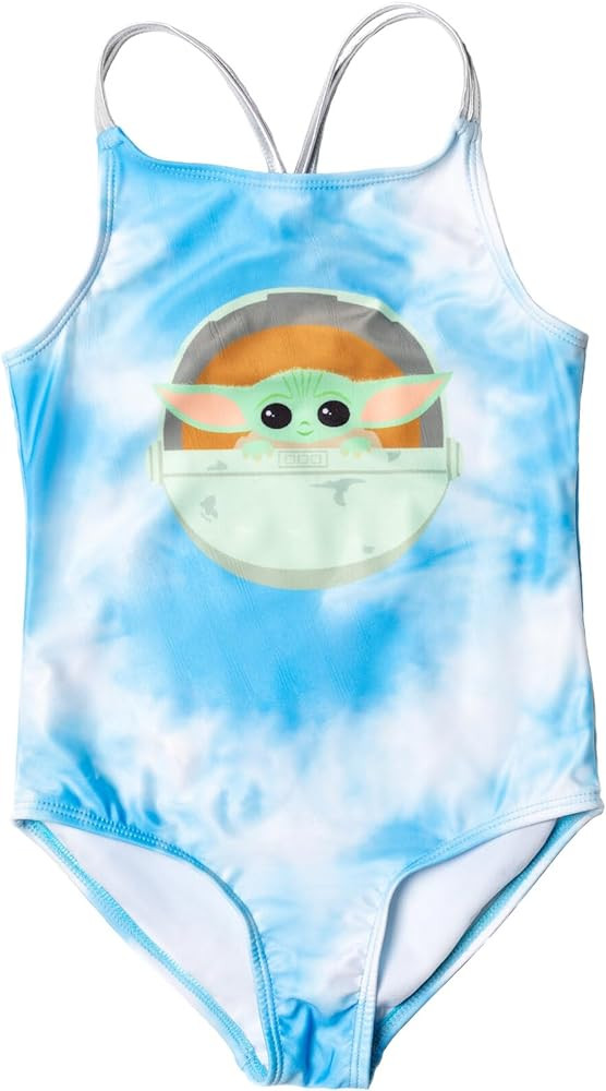 STAR WARS The Child Girls One Piece Bathing Suit Toddler to Big Kid | Amazon (US)
