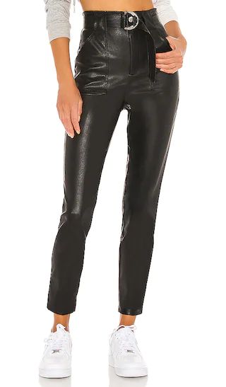 Chanice Buckle Pant in Black | Revolve Clothing (Global)