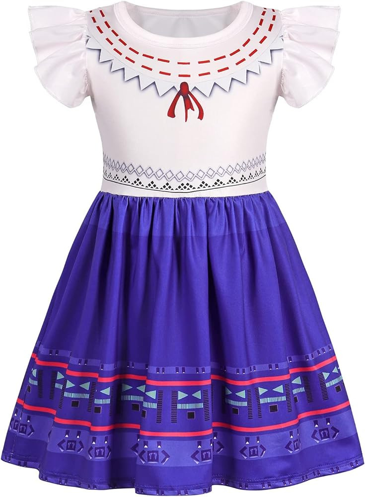 COTRIO Madrigal Family Mirabel/Isabella/Luisa Costume Dress Up for Girls Halloween Cosplay Outfit... | Amazon (US)