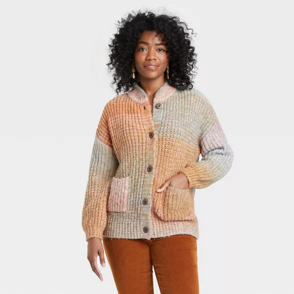 Women's Oversized Button-Front Grandpa Cardigan - Universal Thread™ | Target