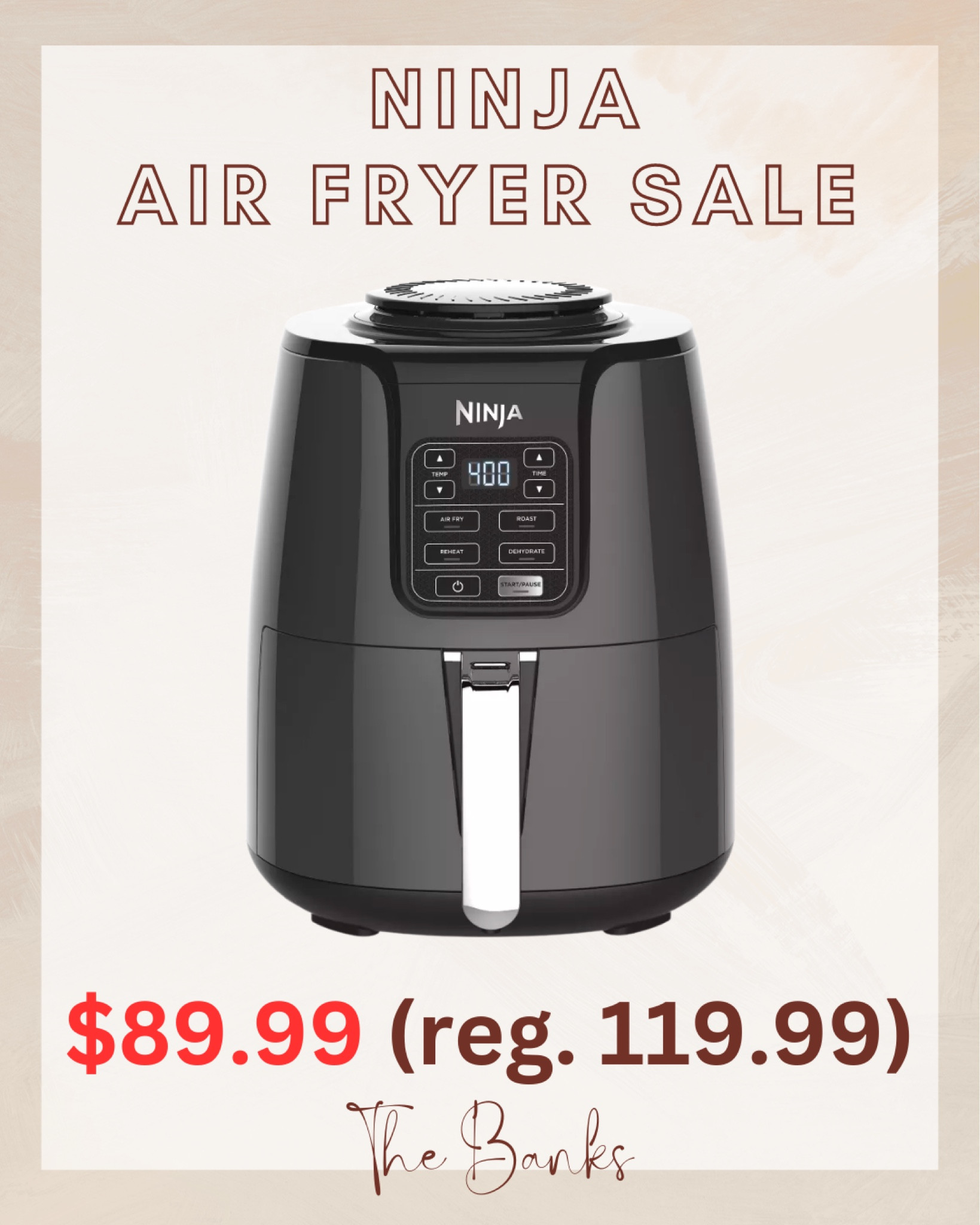 Crispy and delicious food made healthy with the Ninja Air Fryer, now on sale at Target! 🍟👨‍🍳 Don't miss out on this amazing deal! 

#NinjaAirFryer #SaleAlert #HealthyCooking #TargetDeals
#NinjaAirFryer
#AirFryerSale
#TargetDeals
#HealthyCooking
#KitchenAppliances
#CookingAtHome
#Foodie
#SaleFinder
#KitchenEssentials
#EasyCooking



#LTKhome #LTKsalealert