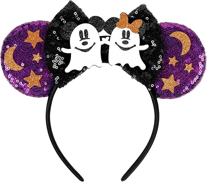 WOVOWOVO Mouse Ears Headbands for Women Girls Bow Hairbands Halloween Christmas Cosplay Costume P... | Amazon (US)