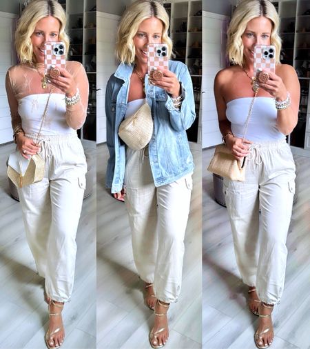I love these breathable @walmartfashion cargo joggers!!! The perfect summer pants!!!! All of my accessories linked too!
Wearing my true size small in everything! 

#LTKFindsUnder50 #LTKStyleTip #LTKFindsUnder100