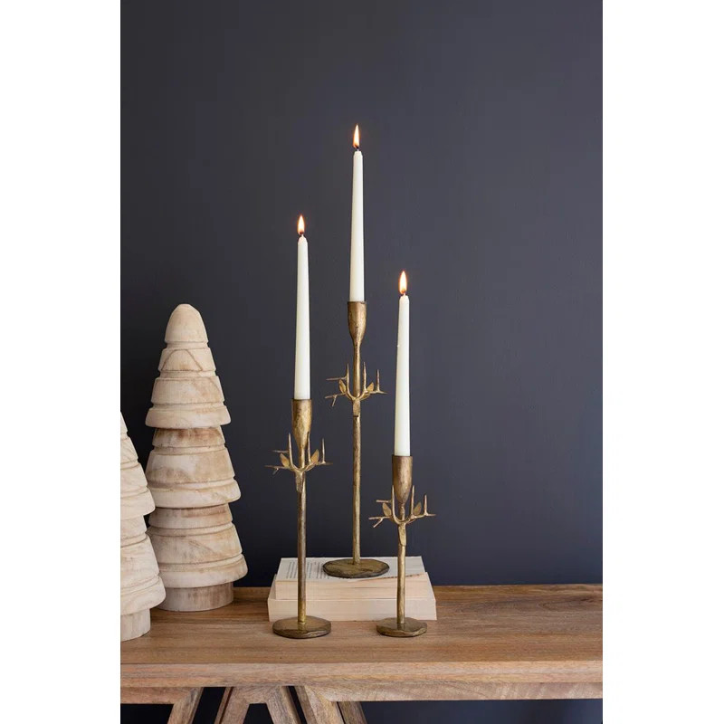 Birch Lane™ Albane 15.5" H Forged Iron Tabletop Candlestick & Reviews | Wayfair | Wayfair North America