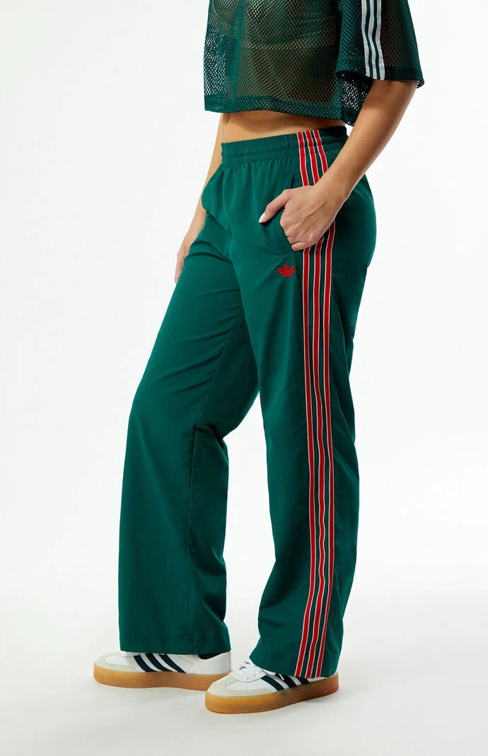 Adidas Women's Green SST Baggy Track Pants - Size XS | PacSun