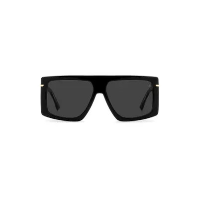 Victoria Beckham 59mm Rectangular Sunglasses in Burgundy/Dark Grey Sf at Nordstrom | Nordstrom