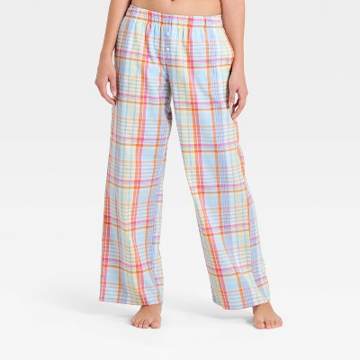 Women's Flannel Pajama Pants - Wild Fable™ Multi Plaid XS | Target