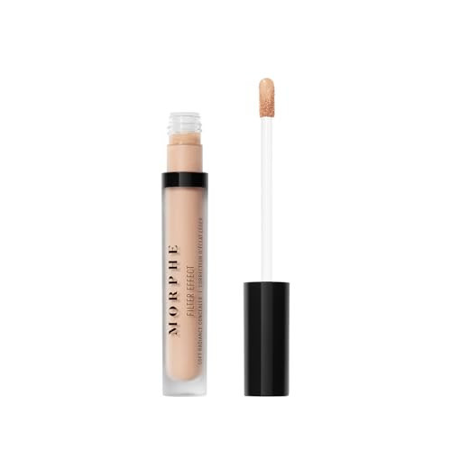 Morphe Filter Effect Soft Radiance Concealer - Buildable Coverage Liquid Concealer Face Makeup with Hyaluronic Acid & Pomegranate Extract & a Natural Radiant Finish - Medium 12 (Neutral) (0.12 fl oz) | Amazon (US)
