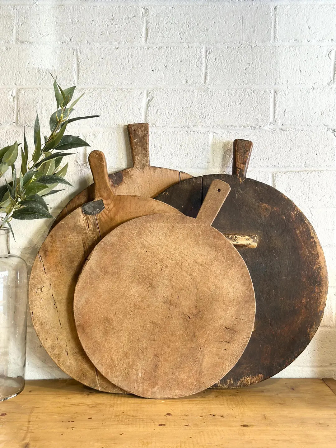 Antique European Bread Board with Handle | Etsy (US)