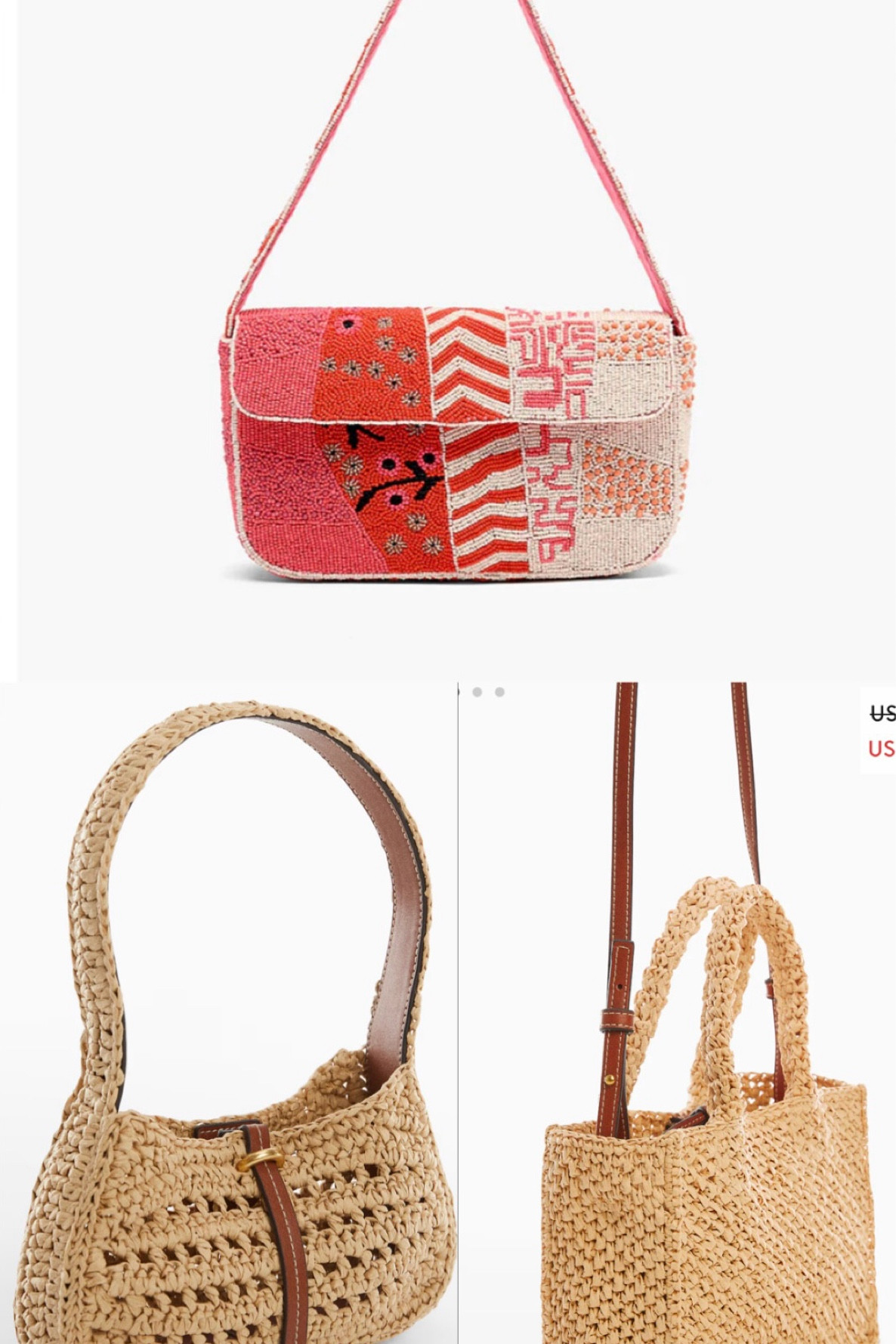 trendy summer beaded and straw bags under $100 :) 

#LTKFindsUnder100 #LTKBeauty #LTKStyleTip