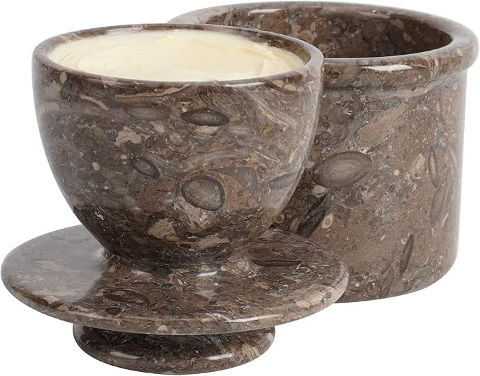 Radicaln Marble Butter Keeper 4.25" Inches Oceanic Handmade Butter Crock For Spreadable Butter Id... | Amazon (US)