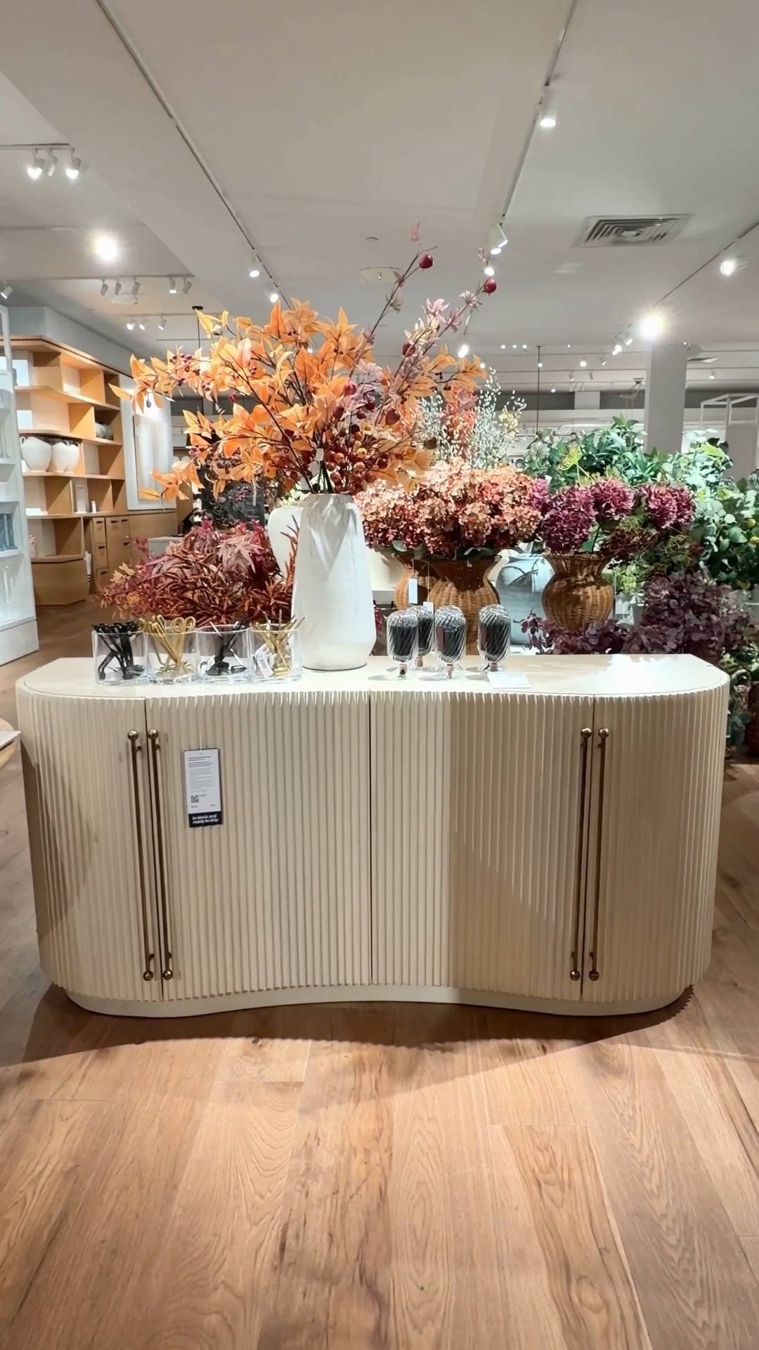 Light, airy, and effortlessly elegant! 🤍✨ The bestselling Coastline Oak Wood Fluted Credenza by Brigette Romanek brings a beautiful sense of charm to the room with its curved silhouette, fluted detailing, and soft oak finish. 💫 I love it styled with the new fall stems—the warm autumn tones add just enough seasonal color while keeping the whole look bright and elegant. 🍂🍁 I’ve linked the entire look and similar styles in my LTK! 😍 @Crate & Barrel #sideboard #credenza #buffet

#LTKHome #LTKSaleAlert