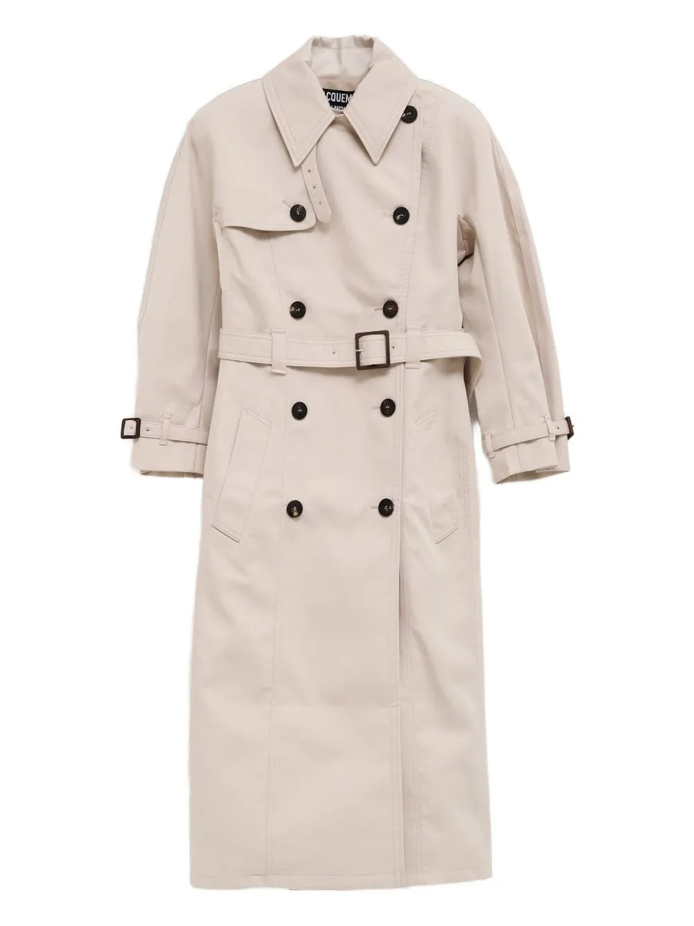 Jacquemus double-breasted Belted Trench Coat | White | FARFETCH NZ | Farfetch Global