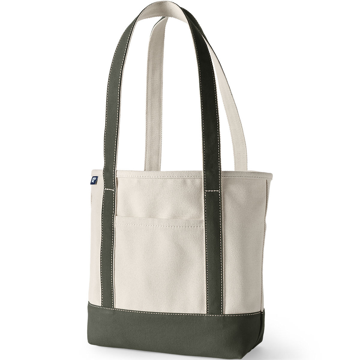 Medium Natural 5 Pocket Open Top Canvas Tote Bag | Lands' End (US)