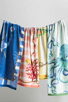 Nathalie Lete By The Sea Beach Towel | Anthropologie (US)