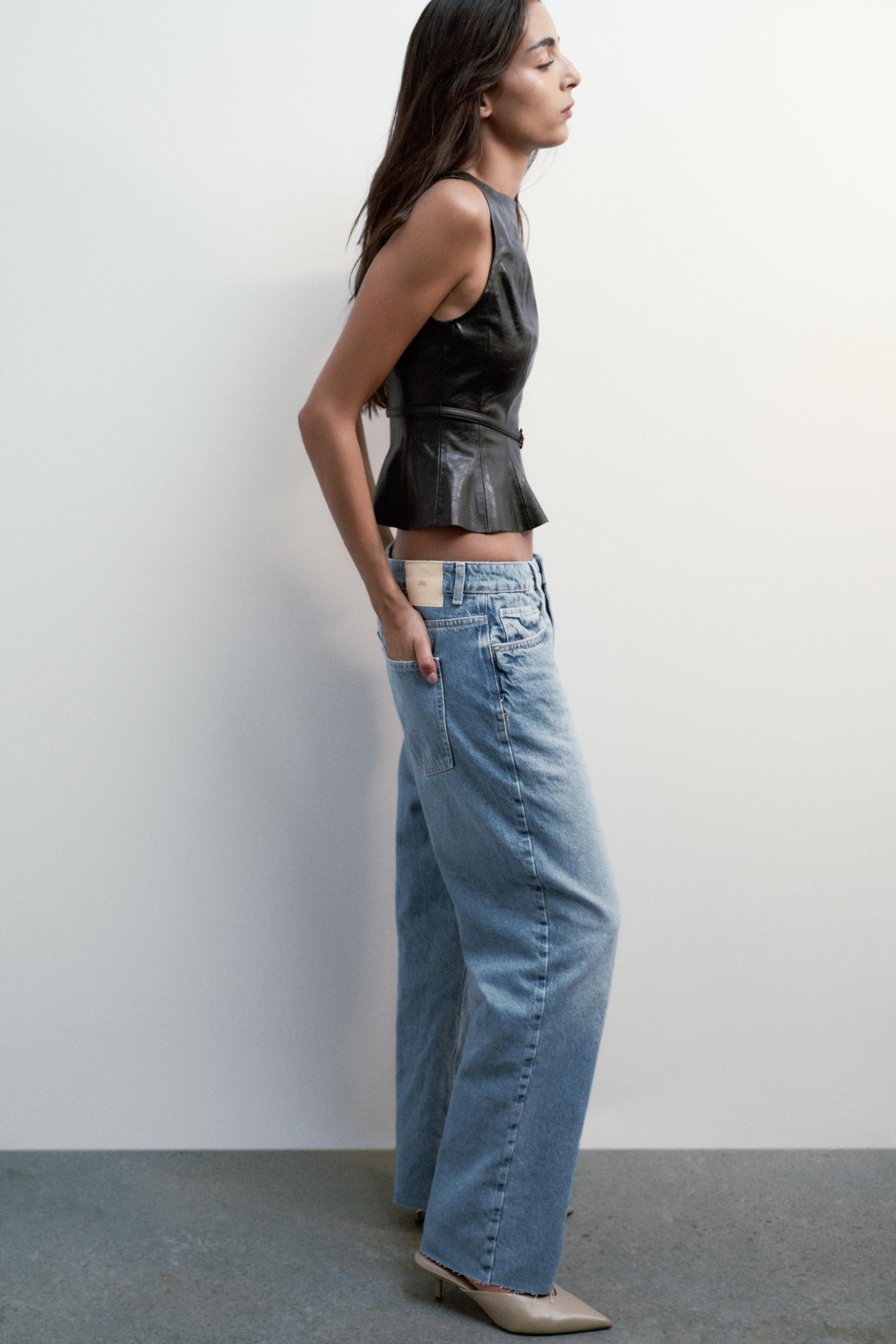 FAUX LEATHER BELTED TOP | Zara US