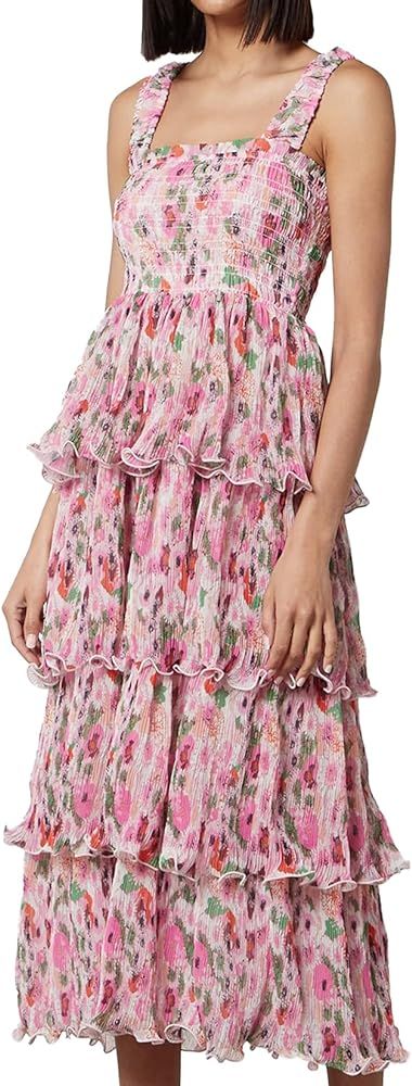 Jardinvue Women Bow Knot Elegant Dress Birthday Dress for Women Maxi Dress Floral Dress Backless ... | Amazon (US)