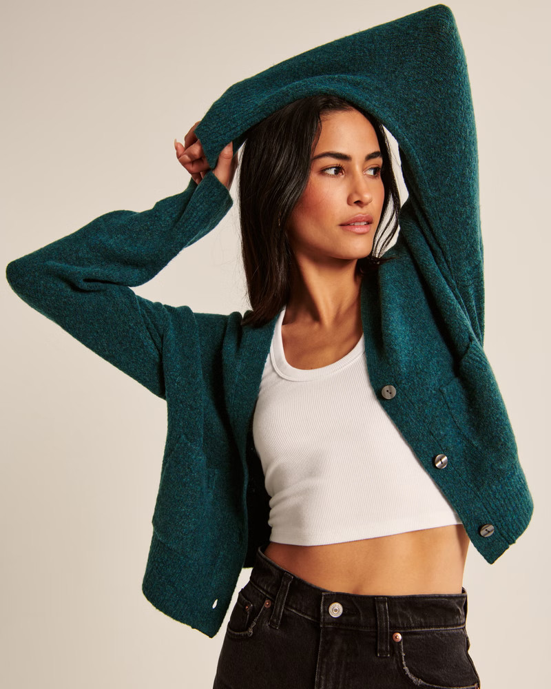 Women's Classic Short Cardigan | Women's | Abercrombie.com | Abercrombie & Fitch (US)