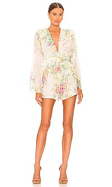 Sabina Musayev Daniel Romper in White Floral from Revolve.com | Revolve Clothing (Global)