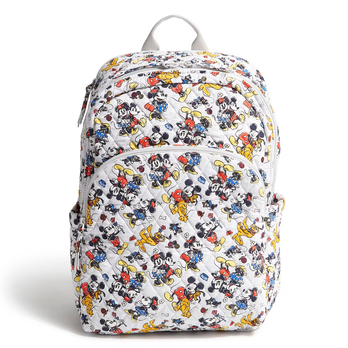 Vera Bradley Women's Outlet Disney Cotton Essential Large Backpack Mickey Mouse Family Fun Multi | Target