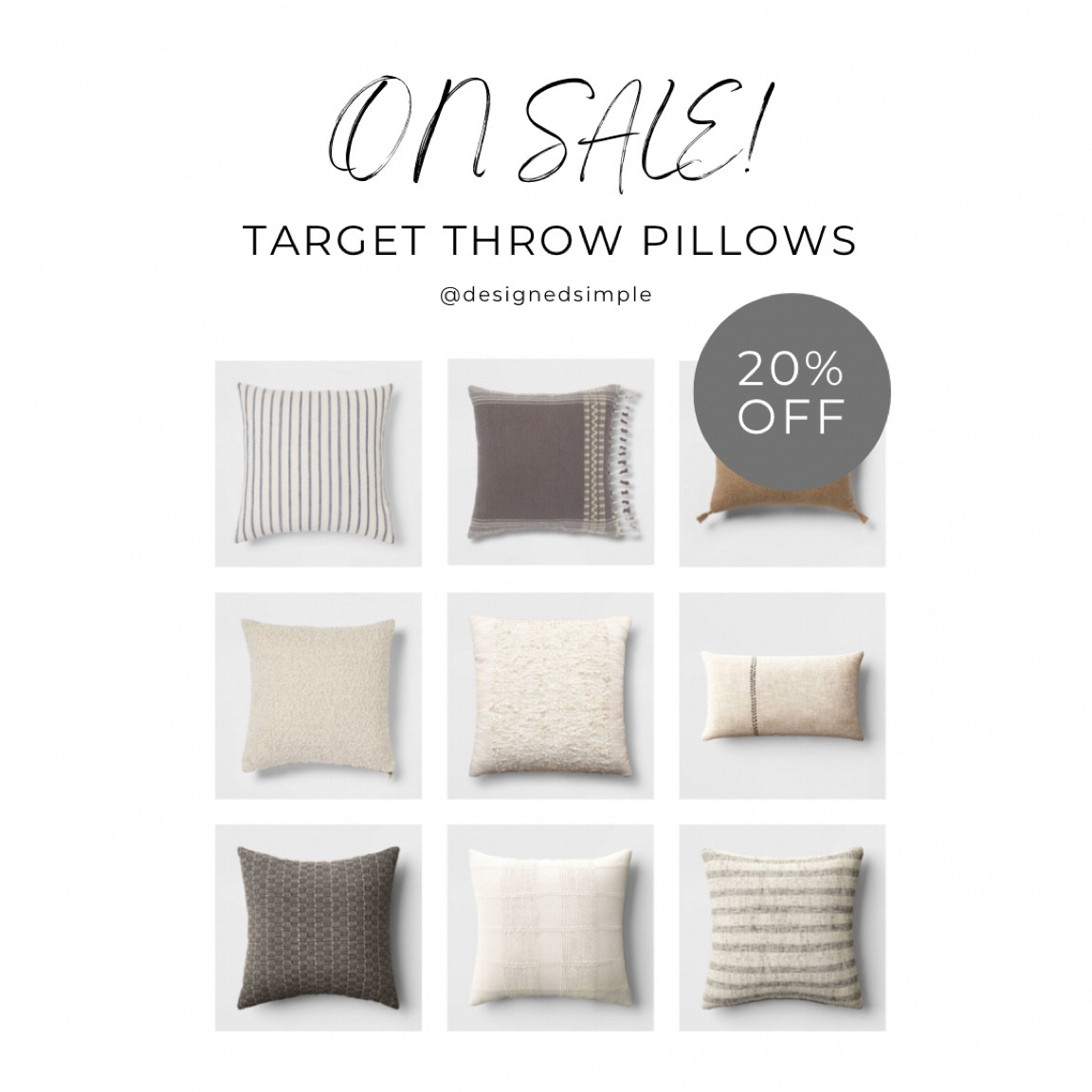 Target clearance throw pillows