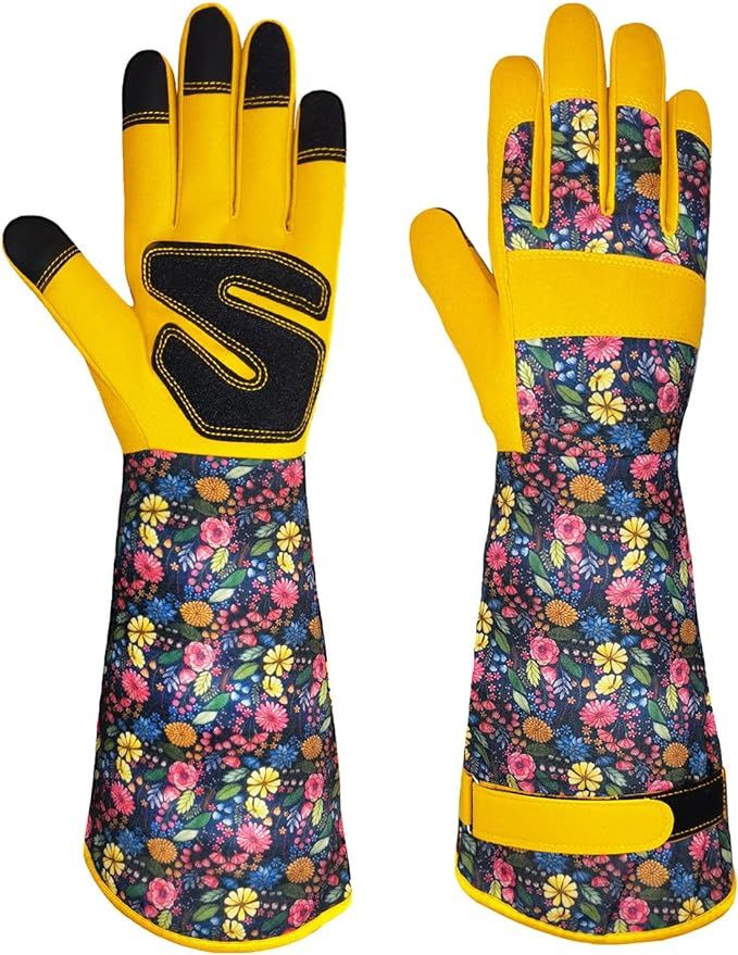 Gardening Gloves for Women Long Sleeve Garden Gloves Ladies Light Protective Gloves for Yard & Ou... | Amazon (US)