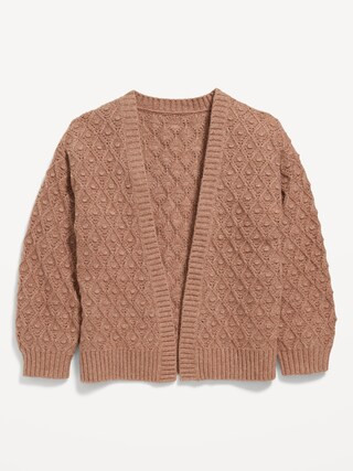 Cable-Knit Open-Front Cardigan Sweater for Girls | Old Navy (US)