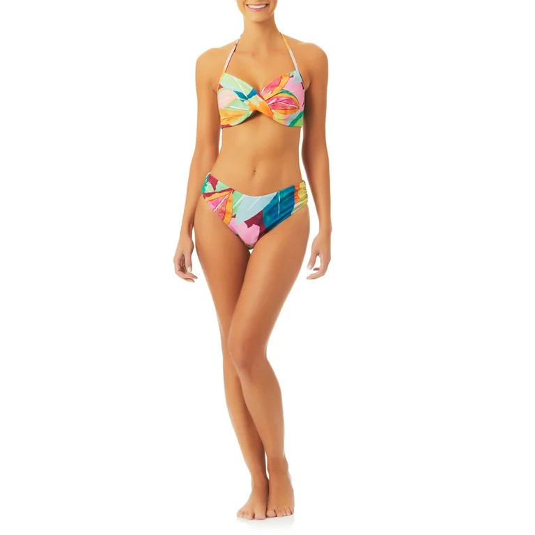 Time and Tru Women's and Women's Plus Floral High Waist Bottom - Walmart.com | Walmart (US)