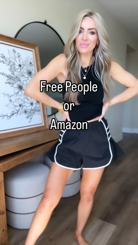 Wooo! These shorts are a free people look for less! Half the price you can get 2 pairs! I got size small
Small skims look for less tank!
Amazon fashion 

#LTKVideo #LTKfindsunder50 #LTKsalealert
