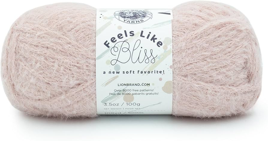 Lion Brand Yarn Feels Like Bliss Bulky Yarn, Blush | Amazon (US)