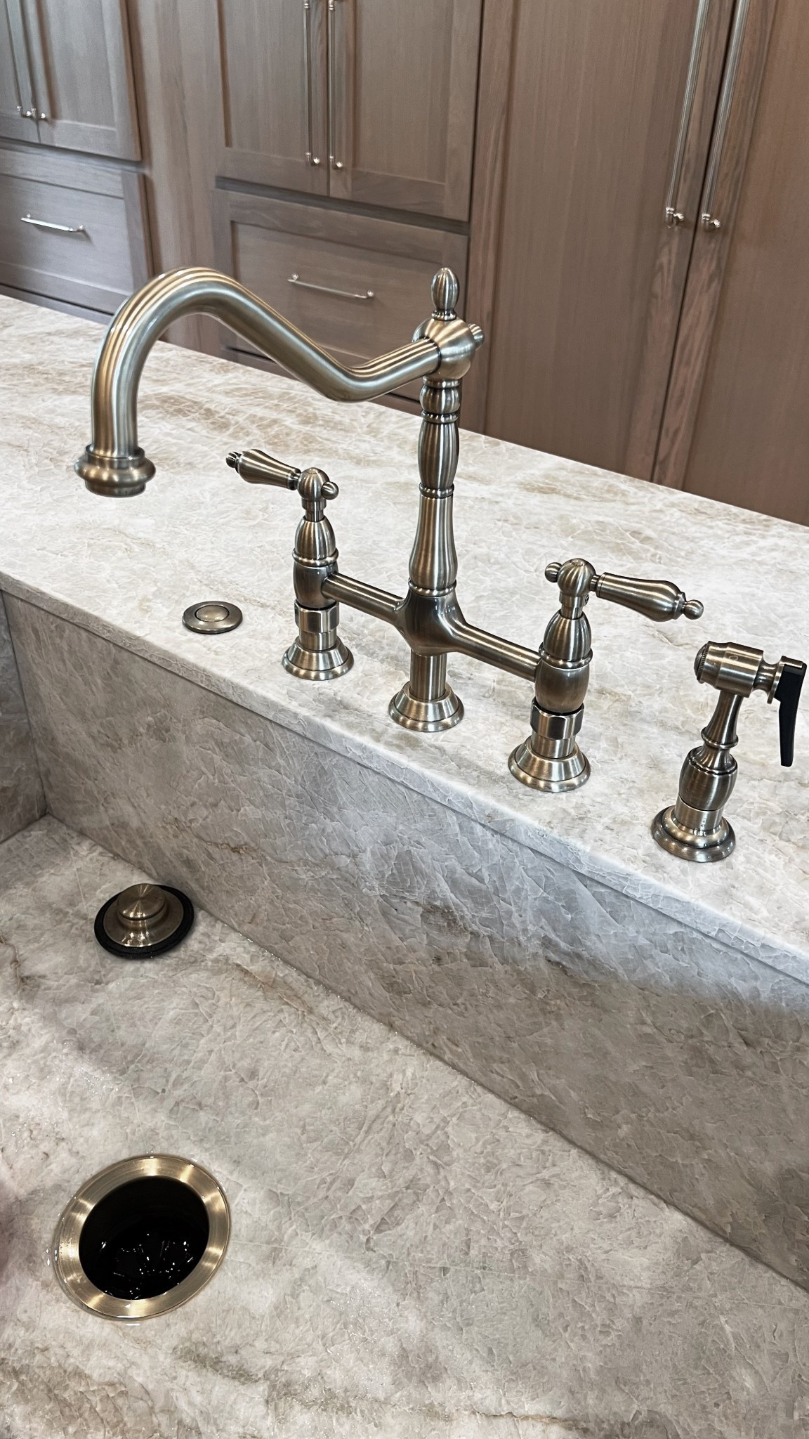 Kitchen sink // Kitchen faucet // Kingston Brass 

Stone is Taj Mahal

#LTKHome