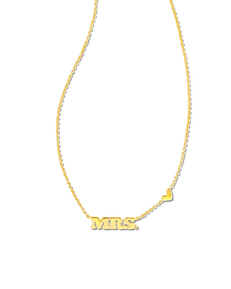 Mrs. Pendant Necklace in Gold | Kendra Scott | Kendra Scott