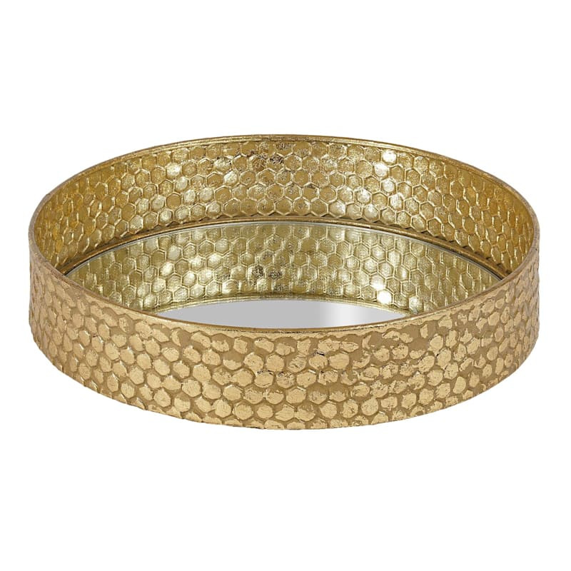 Gold Round Tray, 15" | At Home