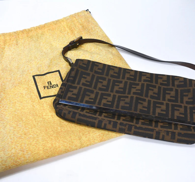 Authentic Fendi Zucca Baguette Shoulder Bag 90s monogram | Etsy ROW