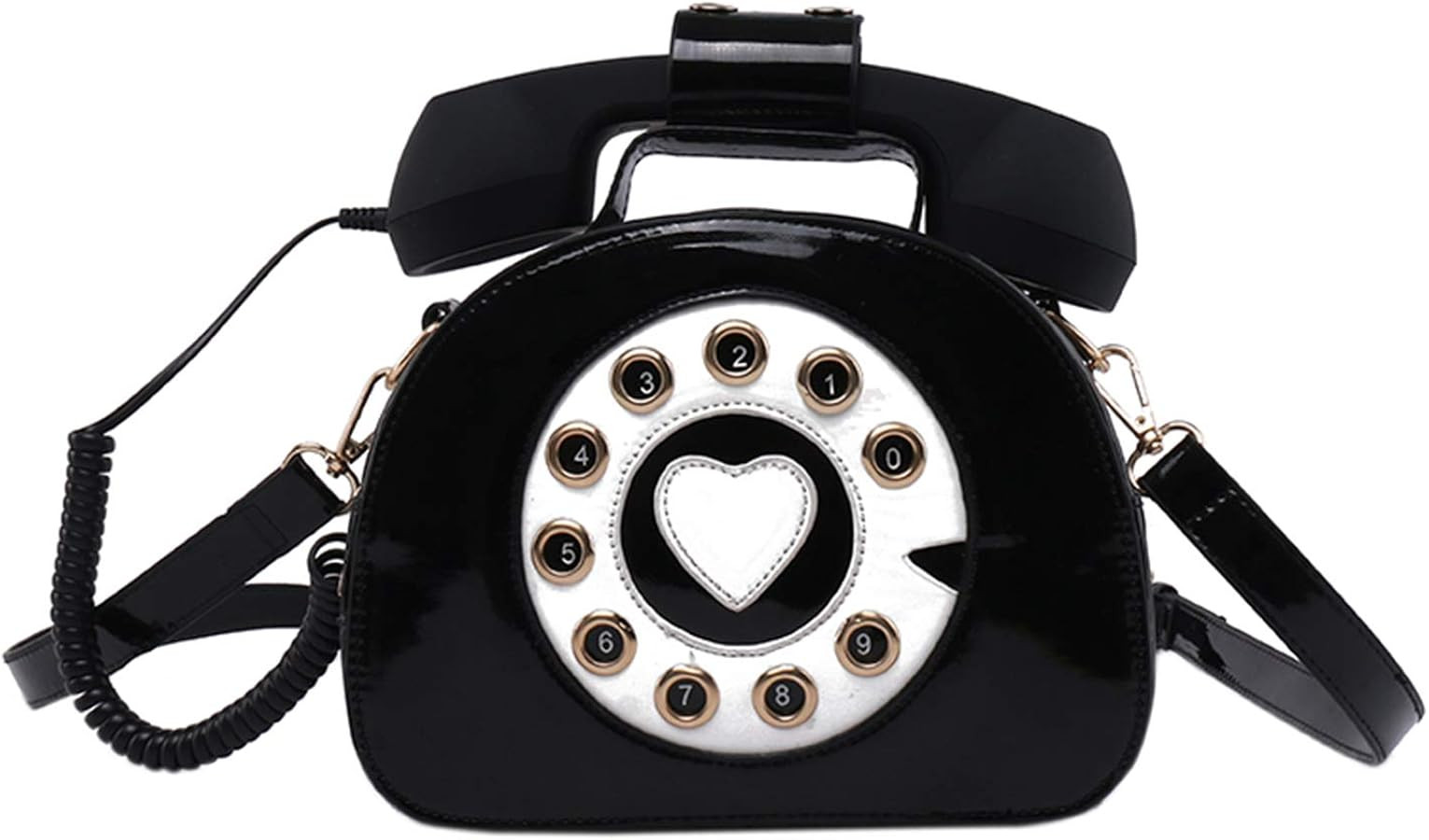 Oweisong Fun Telephone Purse for Women Novelty Pink Phone Tote Handbags Top Handle Shoulder Cross... | Amazon (US)