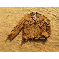 Small 50S Suede Fringe Jacket/Brown Leather 1950S 1960S 60S Button Front | Etsy (US)